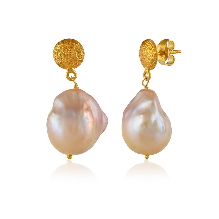 Baroque Pearl Silver Earring