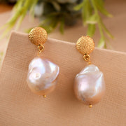 Baroque Pearl Silver Earring