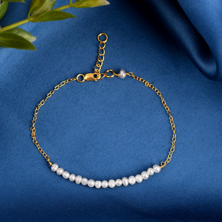 Tiny Pearl Silver bracelet