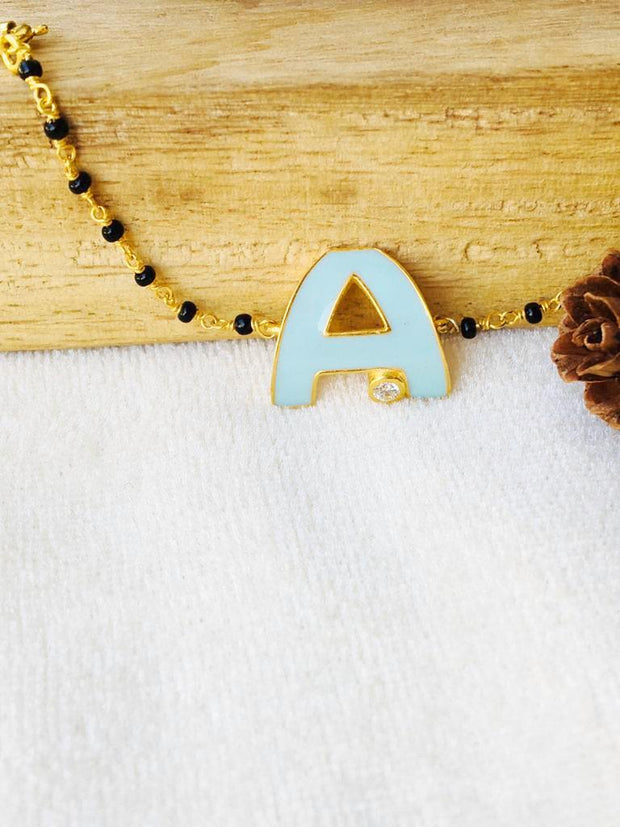 Letter A Initial Bracelet