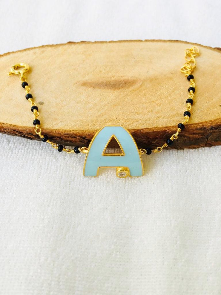 Letter A Initial Bracelet