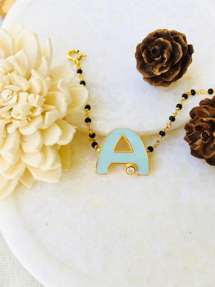 Letter A Initial Bracelet